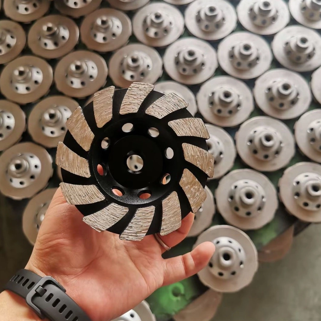 Diamond PCD Cup Wheels with 12 Small PCD Concrete Grinding Wheel Abrasive Diamond Tool (JOY-CW-PCD12)